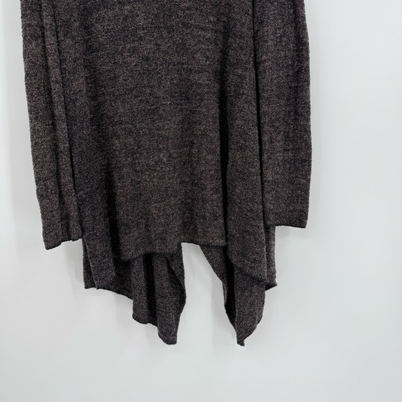 Barefoot Dreams Bamboo Chic Lite Cardigan Sweater Size L/XL Drape front gray - Picture 8 of 10